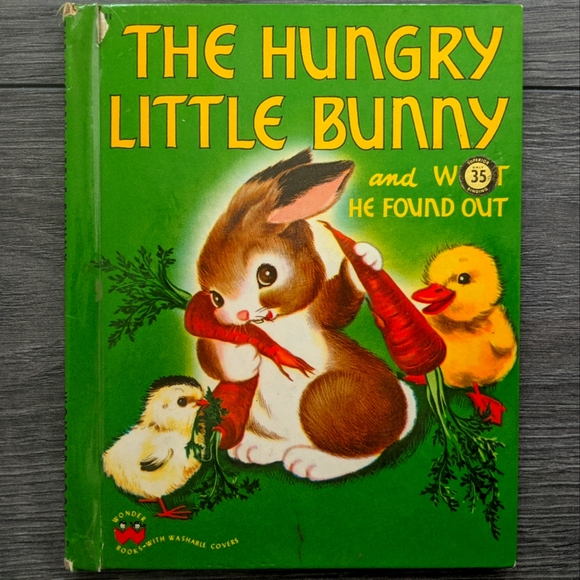 Vintage 1950 The Hungry Little Bunny and What He Found Out Irma Wilde - Picture 1 of 9